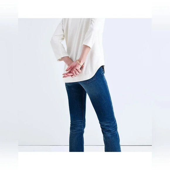 Madewell Libra Lace-up Tee in creamy white size XS - Picture 3 of 8